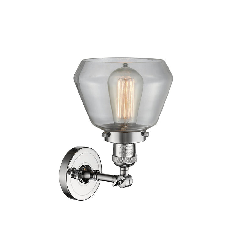 Innovations Franklin Restoration 203-PC-G172-LED Wall Sconce Light - Polished Chrome