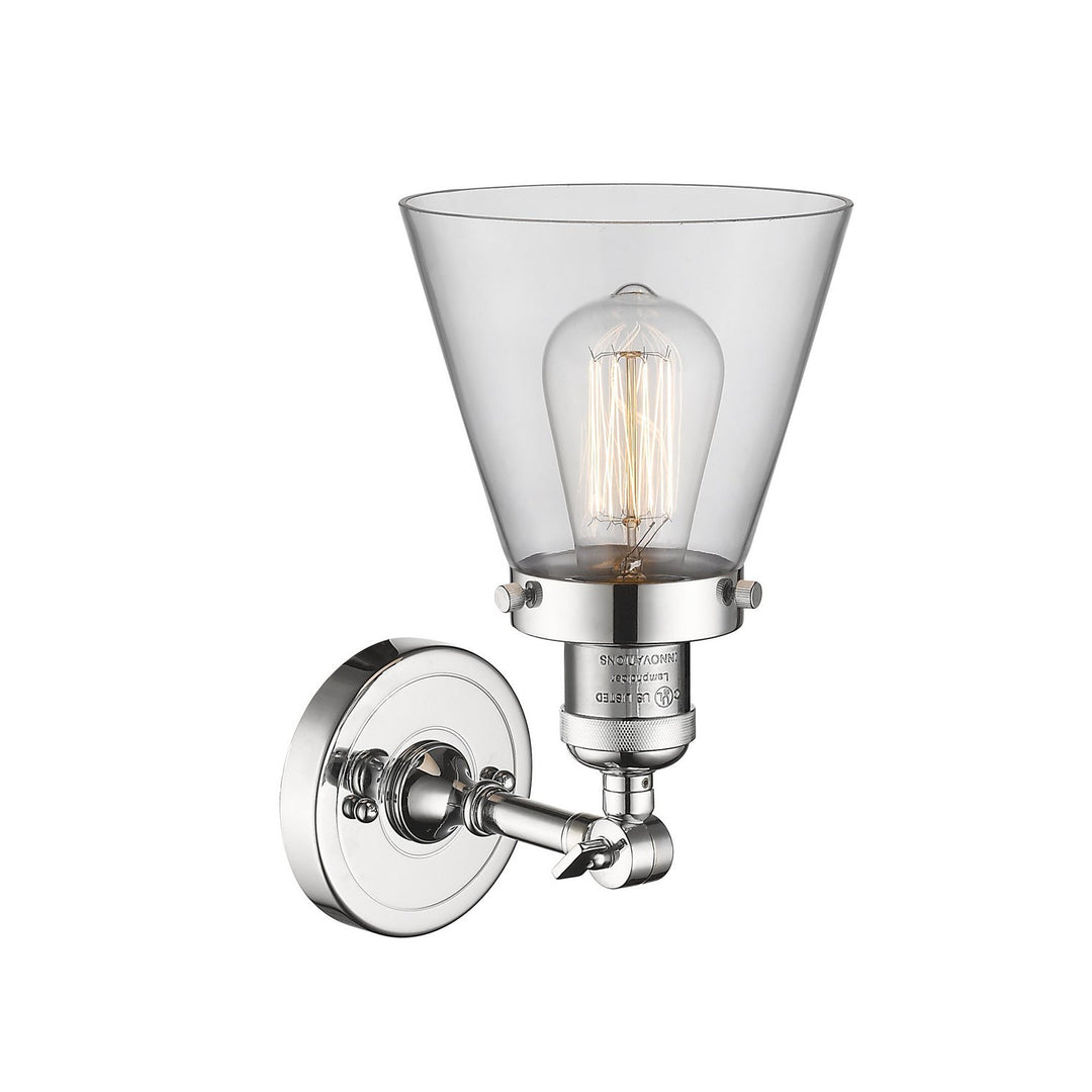 Innovations Franklin Restoration 203-PC-G62-LED Wall Sconce Light - Polished Chrome