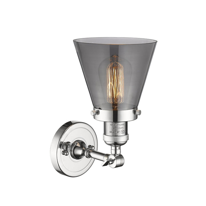 Innovations Franklin Restoration 203-PC-G63-LED Wall Sconce Light - Polished Chrome
