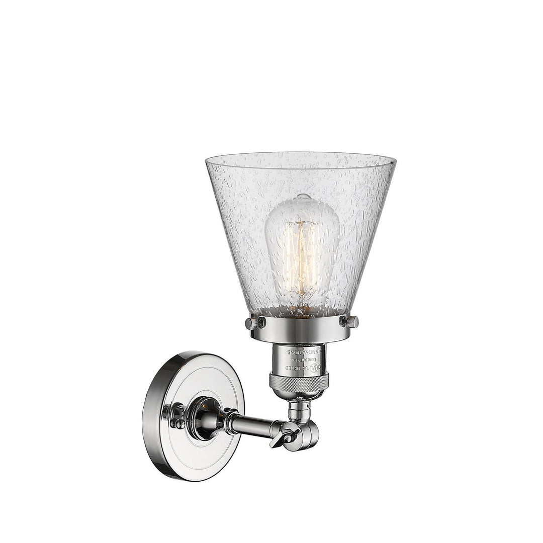 Innovations Franklin Restoration 203-PC-G64-LED Wall Sconce Light - Polished Chrome