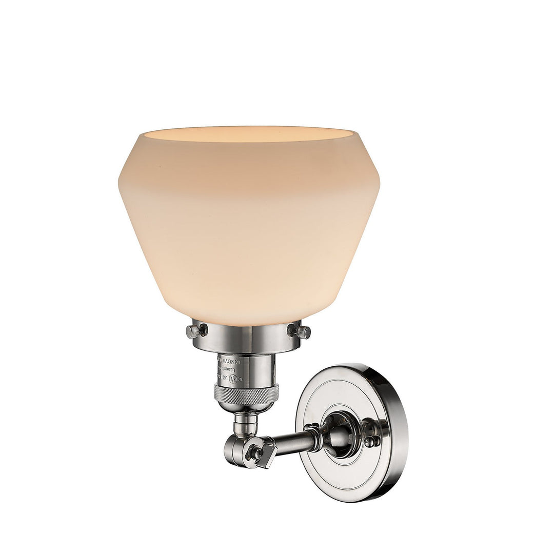 Innovations Franklin Restoration 203-PN-G171-LED Wall Sconce Light - Polished Nickel