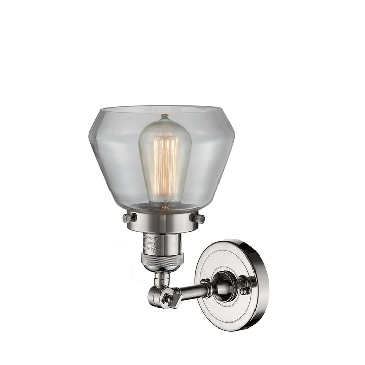 Innovations Franklin Restoration 203-PN-G172-LED Wall Sconce Light - Polished Nickel