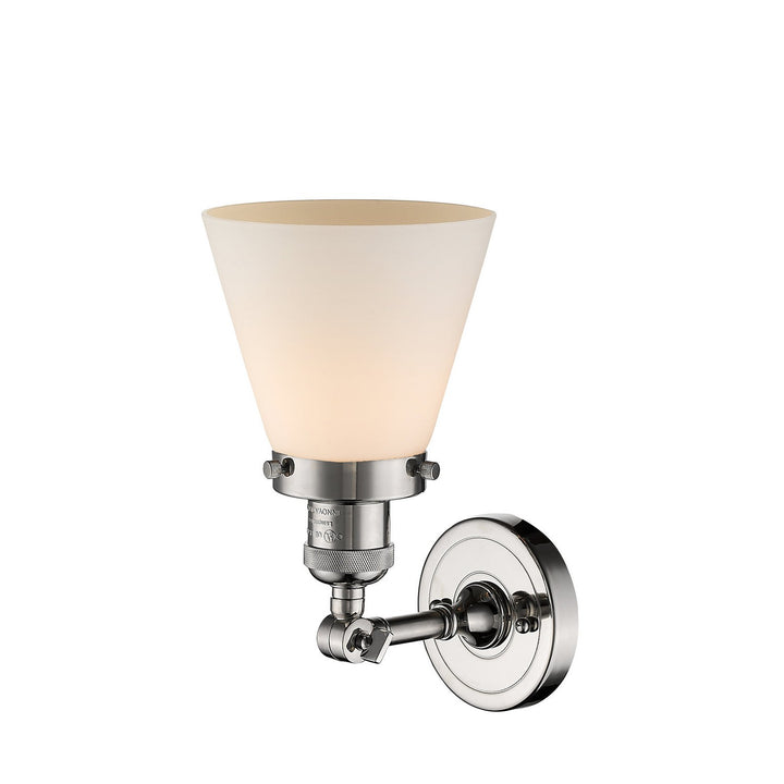 Innovations Franklin Restoration 203-PN-G61-LED Wall Sconce Light - Polished Nickel