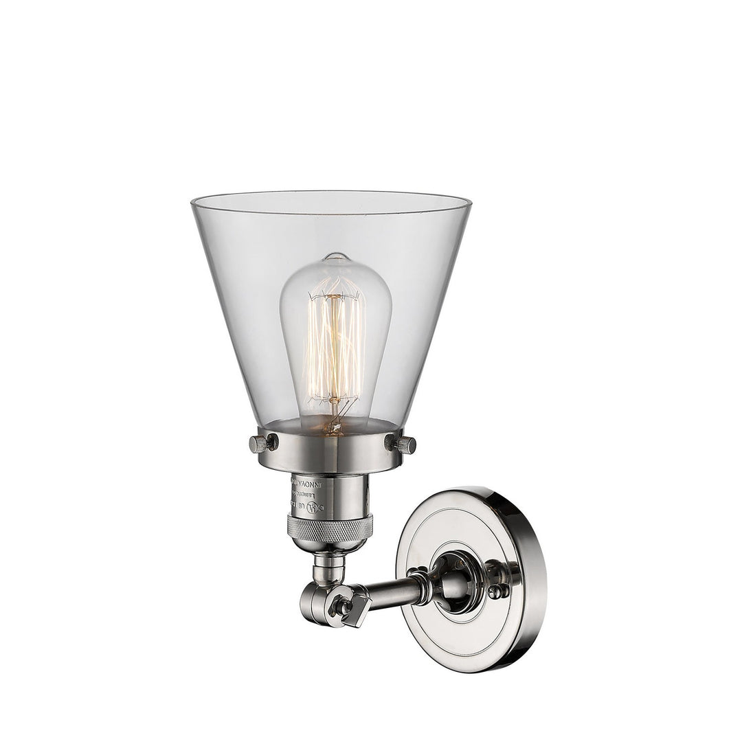 Innovations Franklin Restoration 203-PN-G62-LED Wall Sconce Light - Polished Nickel