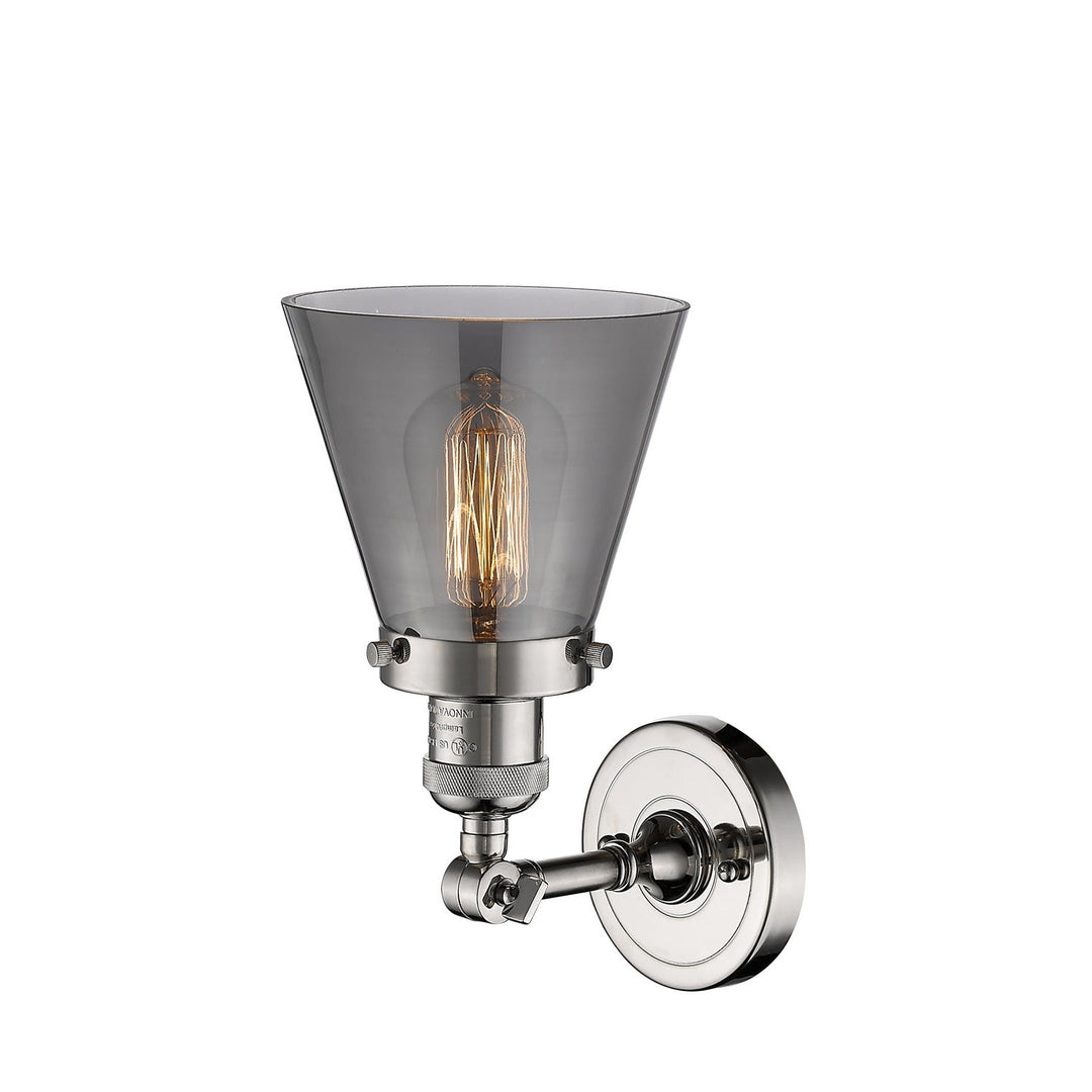 Innovations Franklin Restoration 203-PN-G63-LED Wall Sconce Light - Polished Nickel