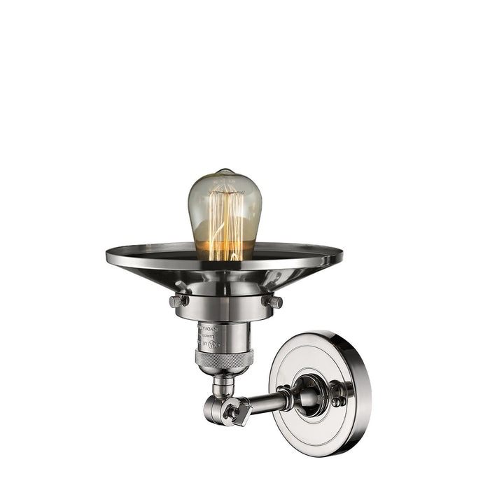 Innovations Franklin Restoration 203-PN-M1-LED Wall Sconce Light - Polished Nickel