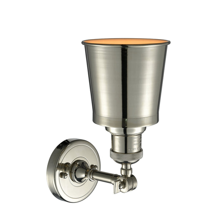 Innovations Franklin Restoration 203-PN-M9-LED Wall Sconce Light - Polished Nickel