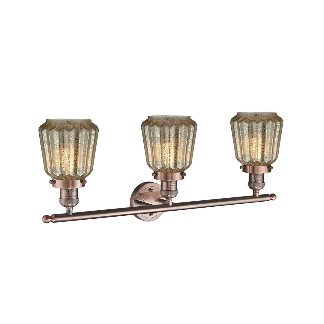 Innovations Franklin Restoration 205-AC-G146-LED Bath Vanity Light 30 in. wide - Antique Copper