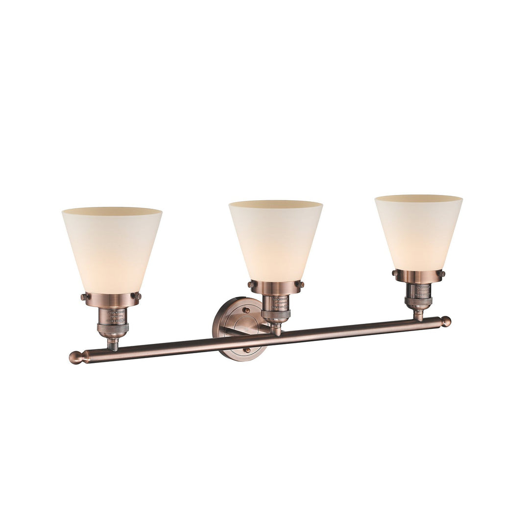 Innovations Franklin Restoration 205-AC-G61-LED Bath Vanity Light 30 in. wide - Antique Copper