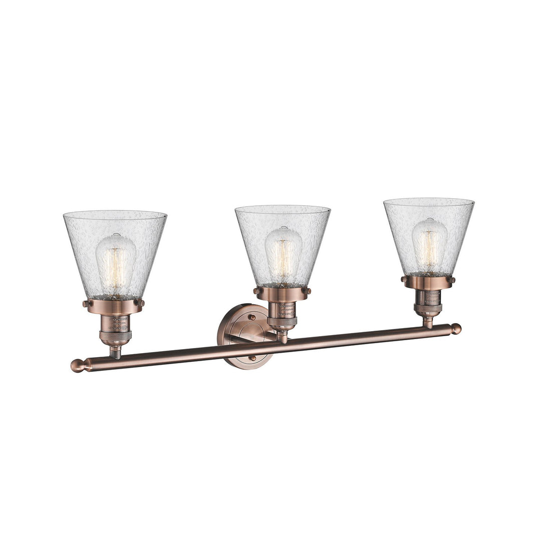 Innovations Franklin Restoration 205-AC-G64-LED Bath Vanity Light 30 in. wide - Antique Copper