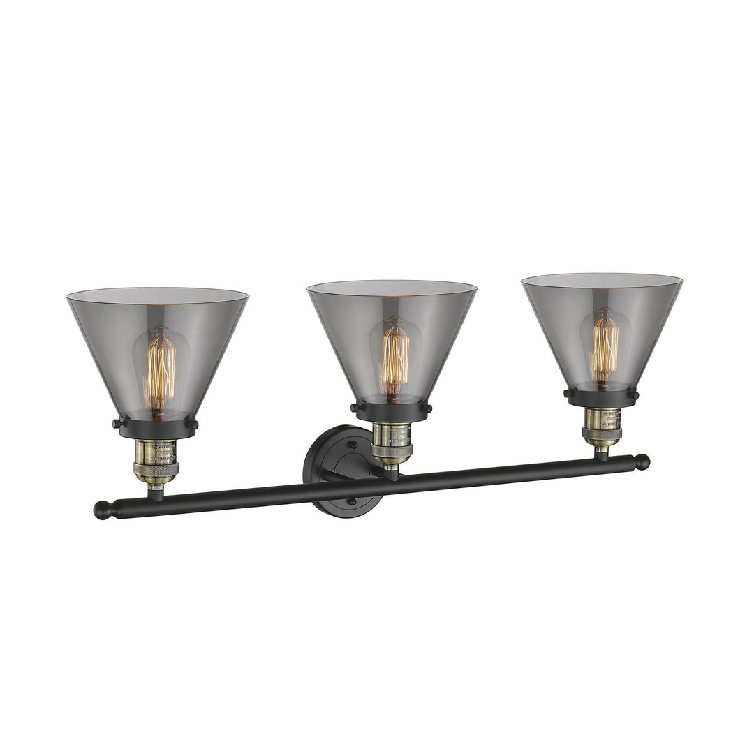 Innovations Franklin Restoration 205-BAB-G43 Bath Vanity Light 32 in. wide - Black Antique Brass