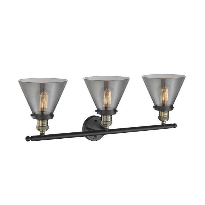 Innovations Franklin Restoration 205-BAB-G43-LED Bath Vanity Light 32 in. wide - Black Antique Brass