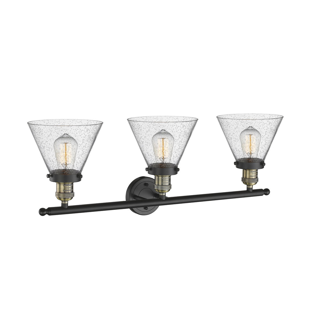 Innovations Franklin Restoration 205-BAB-G44-LED Bath Vanity Light 32 in. wide - Black Antique Brass