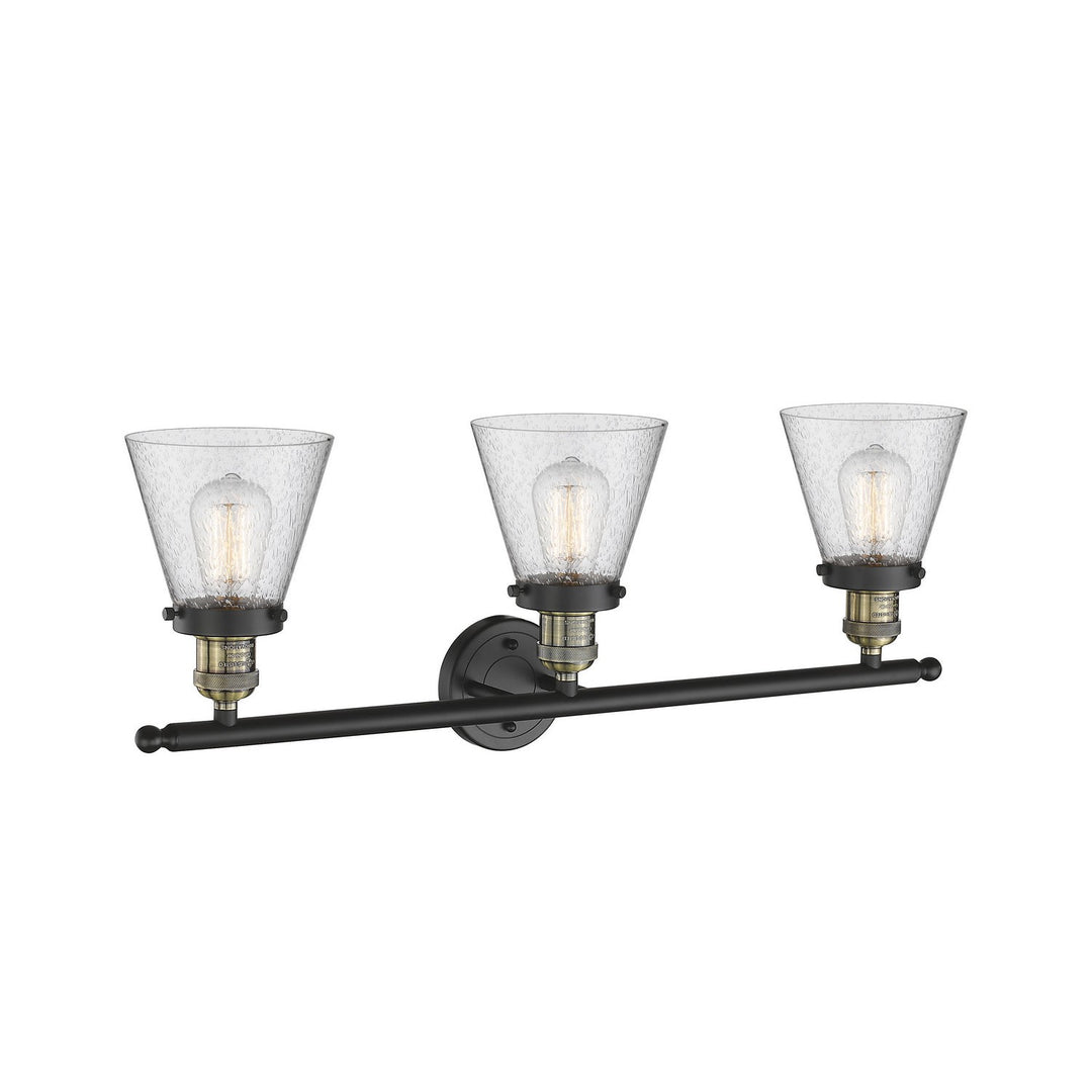 Innovations Franklin Restoration 205-BAB-G64 Bath Vanity Light 30 in. wide - Black Antique Brass