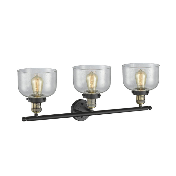 Innovations Franklin Restoration 205-BAB-G74 Bath Vanity Light 32 in. wide - Black Antique Brass