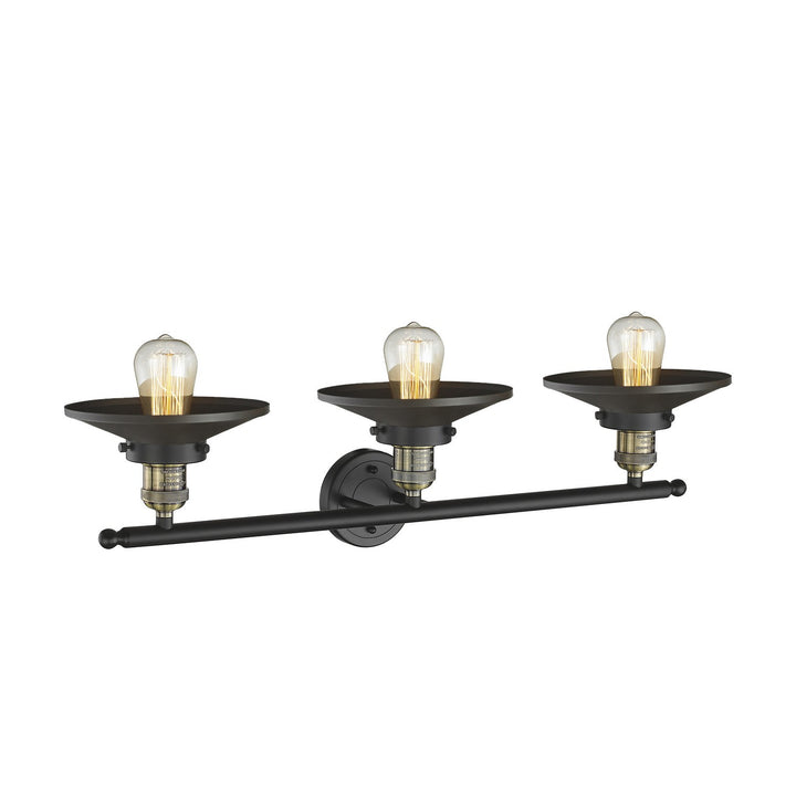 Innovations Franklin Restoration 205-BAB-M6-LED Bath Vanity Light 32 in. wide - Black Antique Brass