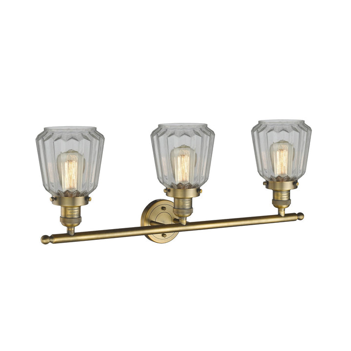 Innovations Franklin Restoration 205-BB-G142-LED Bath Vanity Light 30 in. wide - Brushed Brass