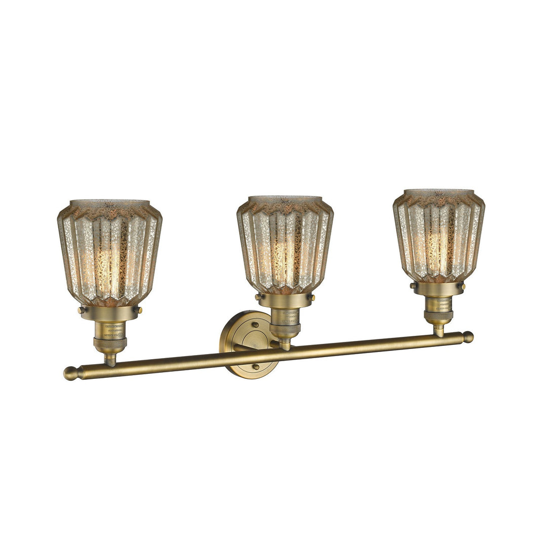 Innovations Franklin Restoration 205-BB-G146-LED Bath Vanity Light 30 in. wide - Brushed Brass