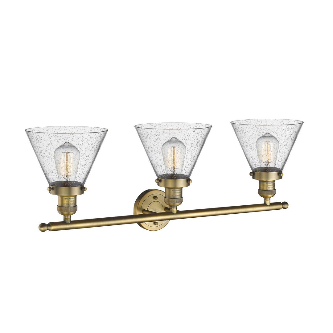 Innovations Franklin Restoration 205-BB-G44-LED Bath Vanity Light 32 in. wide - Brushed Brass