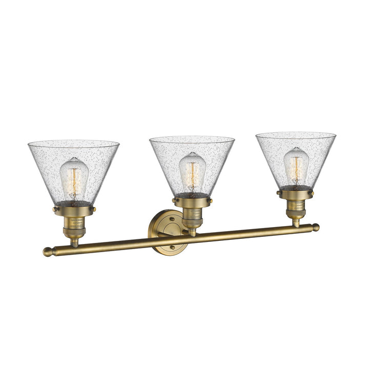 Innovations Franklin Restoration 205-BB-G44-LED Bath Vanity Light 32 in. wide - Brushed Brass