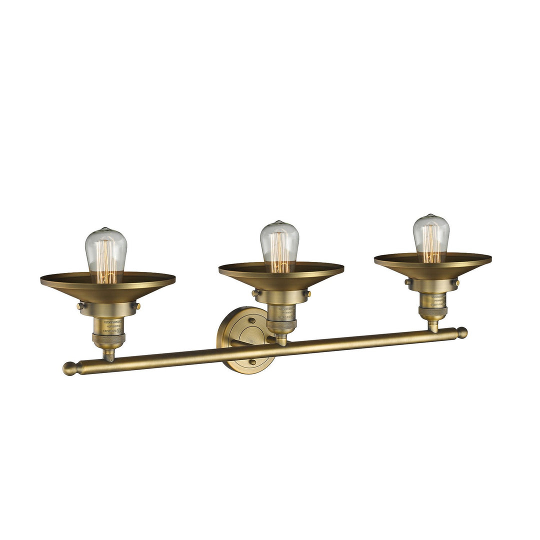 Innovations Franklin Restoration 205-BB-M4-LED Bath Vanity Light 32 in. wide - Brushed Brass