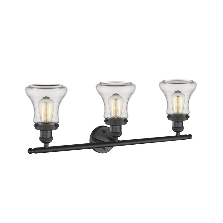 Innovations Franklin Restoration 205-BK-G192 Bath Vanity Light 30 in. wide - Matte Black