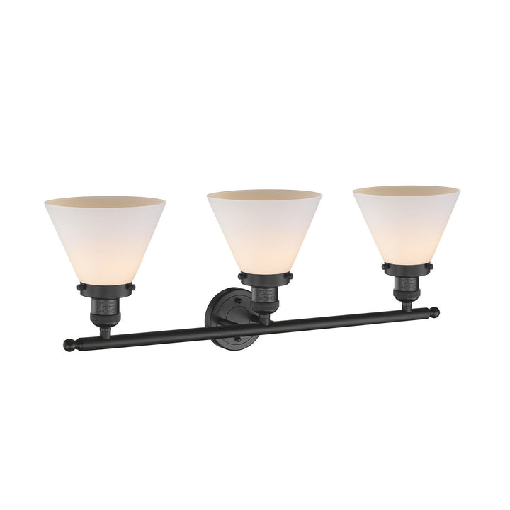 Innovations Franklin Restoration 205-BK-G41 Bath Vanity Light 32 in. wide - Matte Black