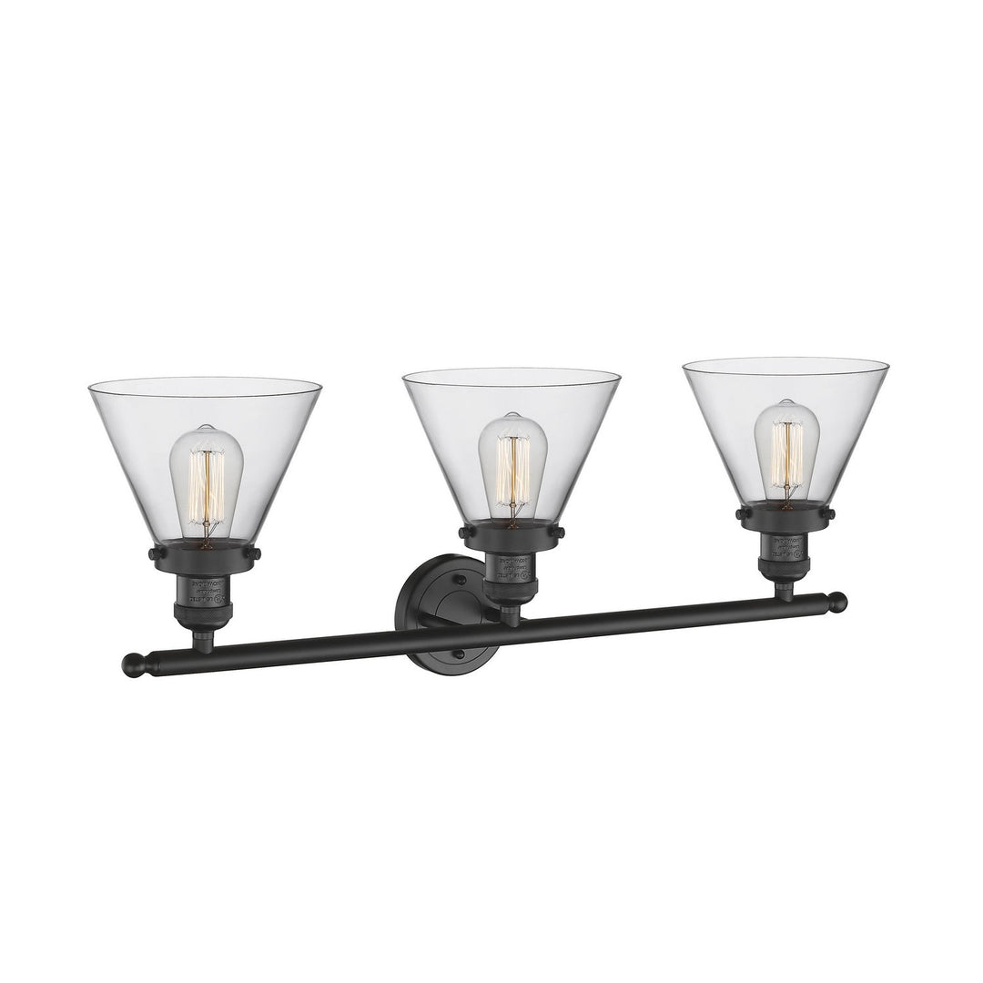 Innovations Franklin Restoration 205-BK-G42 Bath Vanity Light 32 in. wide - Matte Black