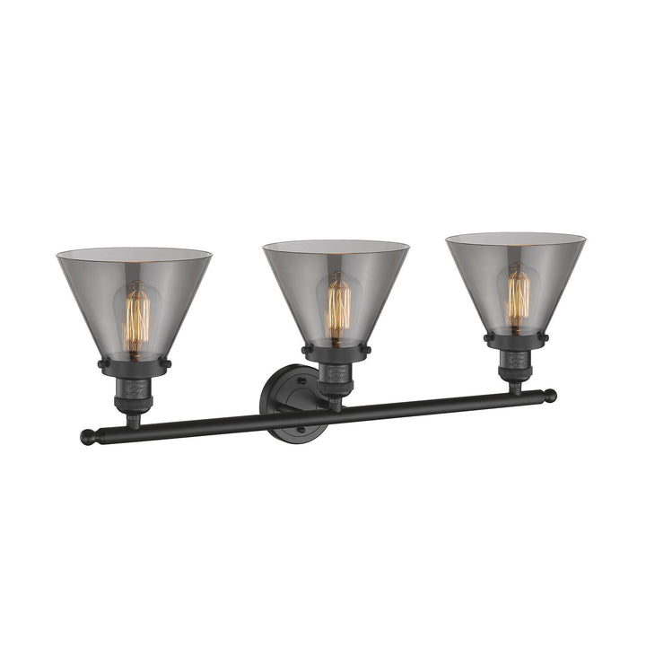 Innovations Franklin Restoration 205-BK-G43 Bath Vanity Light 32 in. wide - Matte Black