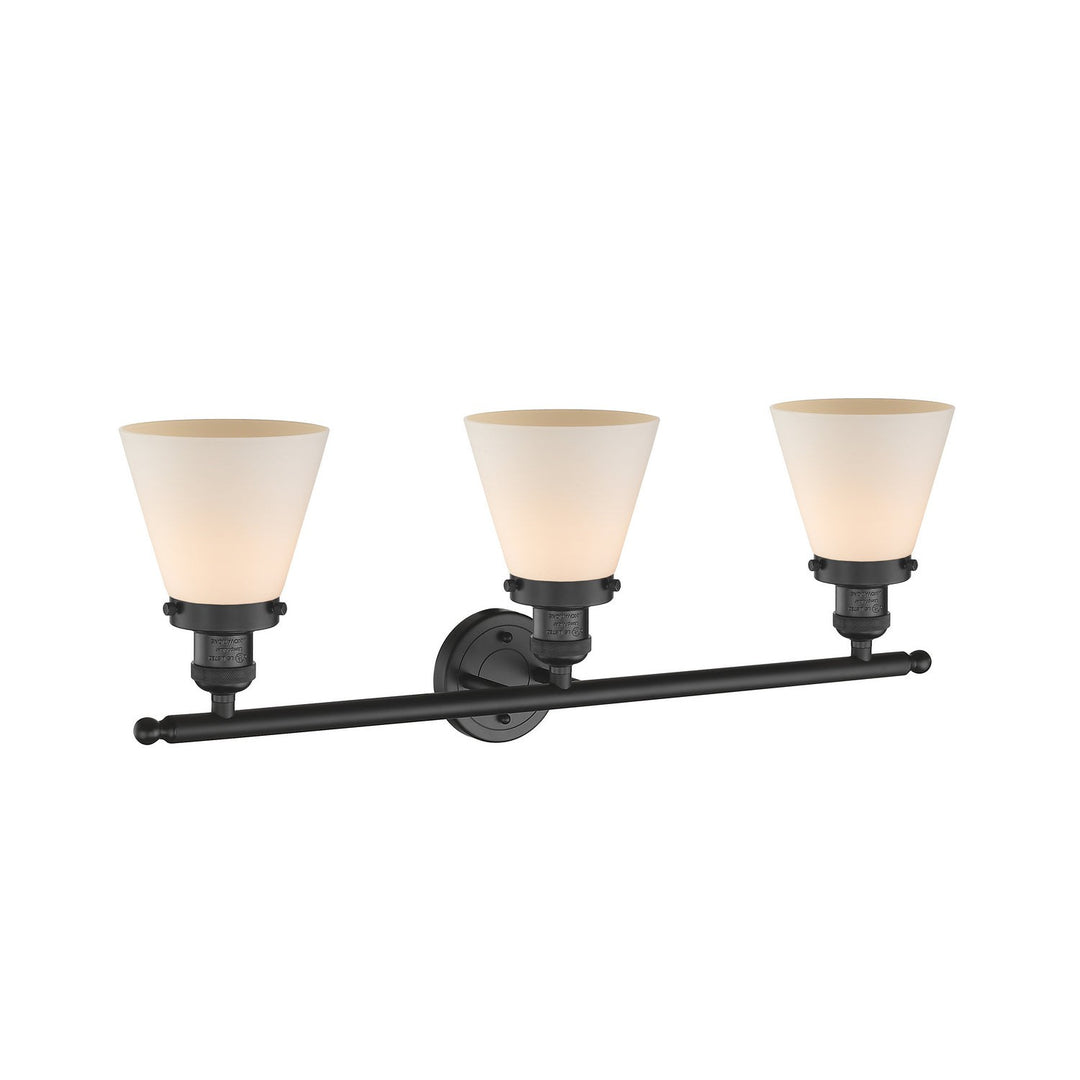 Innovations Franklin Restoration 205-BK-G61 Bath Vanity Light 30 in. wide - Matte Black