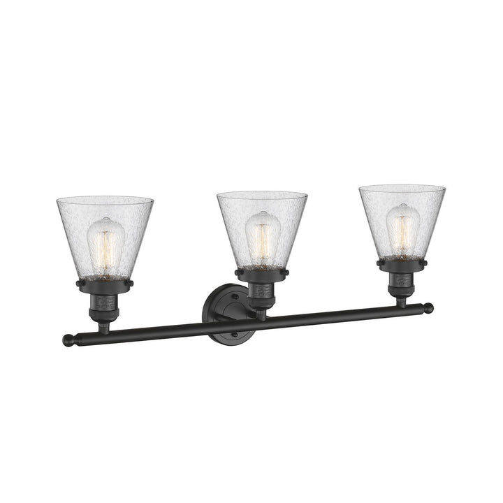 Innovations Franklin Restoration 205-BK-G64 Bath Vanity Light 30 in. wide - Matte Black