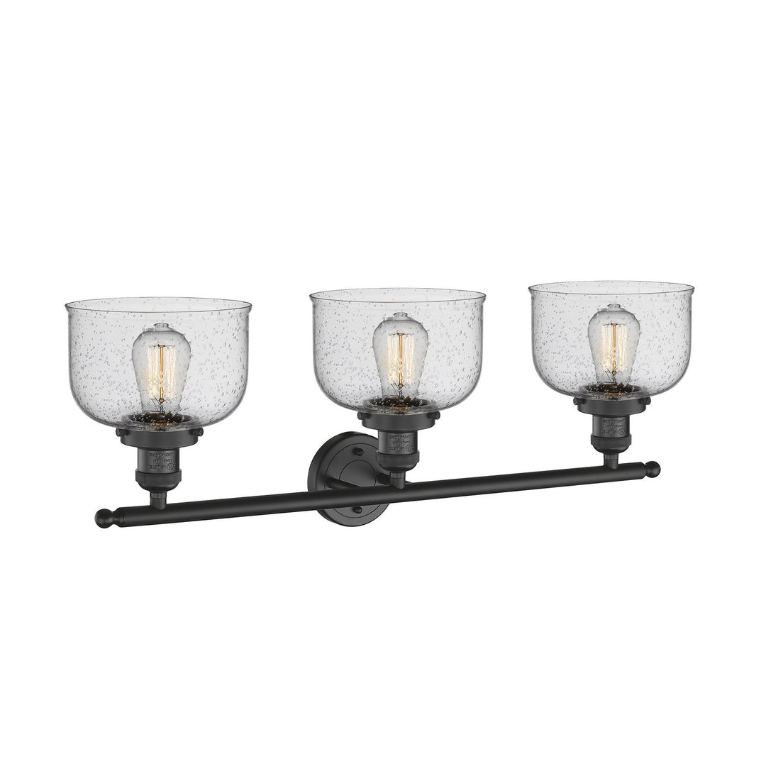 Innovations Franklin Restoration 205-BK-G74-LED Bath Vanity Light 32 in. wide - Matte Black