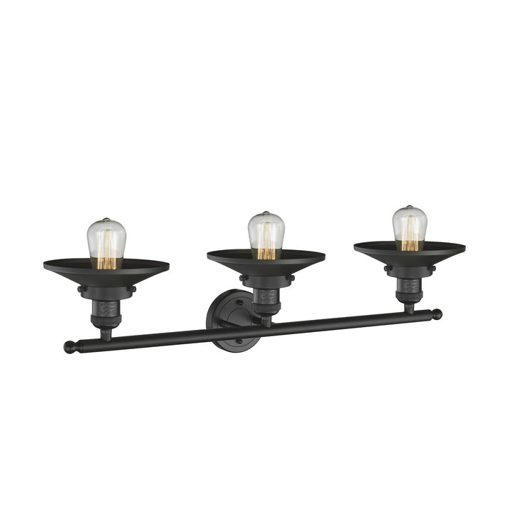 Innovations Franklin Restoration 205-BK-M6 Bath Vanity Light 32 in. wide - Matte Black