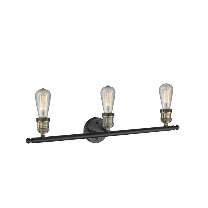 Innovations Franklin Restoration 205NH-BAB-LED Bath Vanity Light 30 in. wide - Black Antique Brass