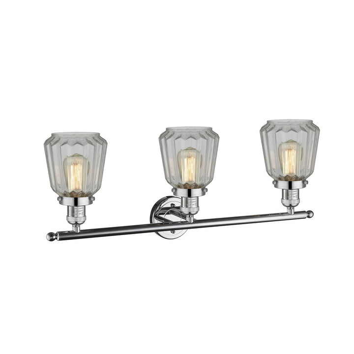 Innovations Franklin Restoration 205-PC-G142-LED Bath Vanity Light 30 in. wide - Polished Chrome