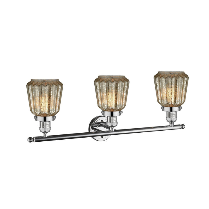 Innovations Franklin Restoration 205-PC-G146-LED Bath Vanity Light 30 in. wide - Polished Chrome