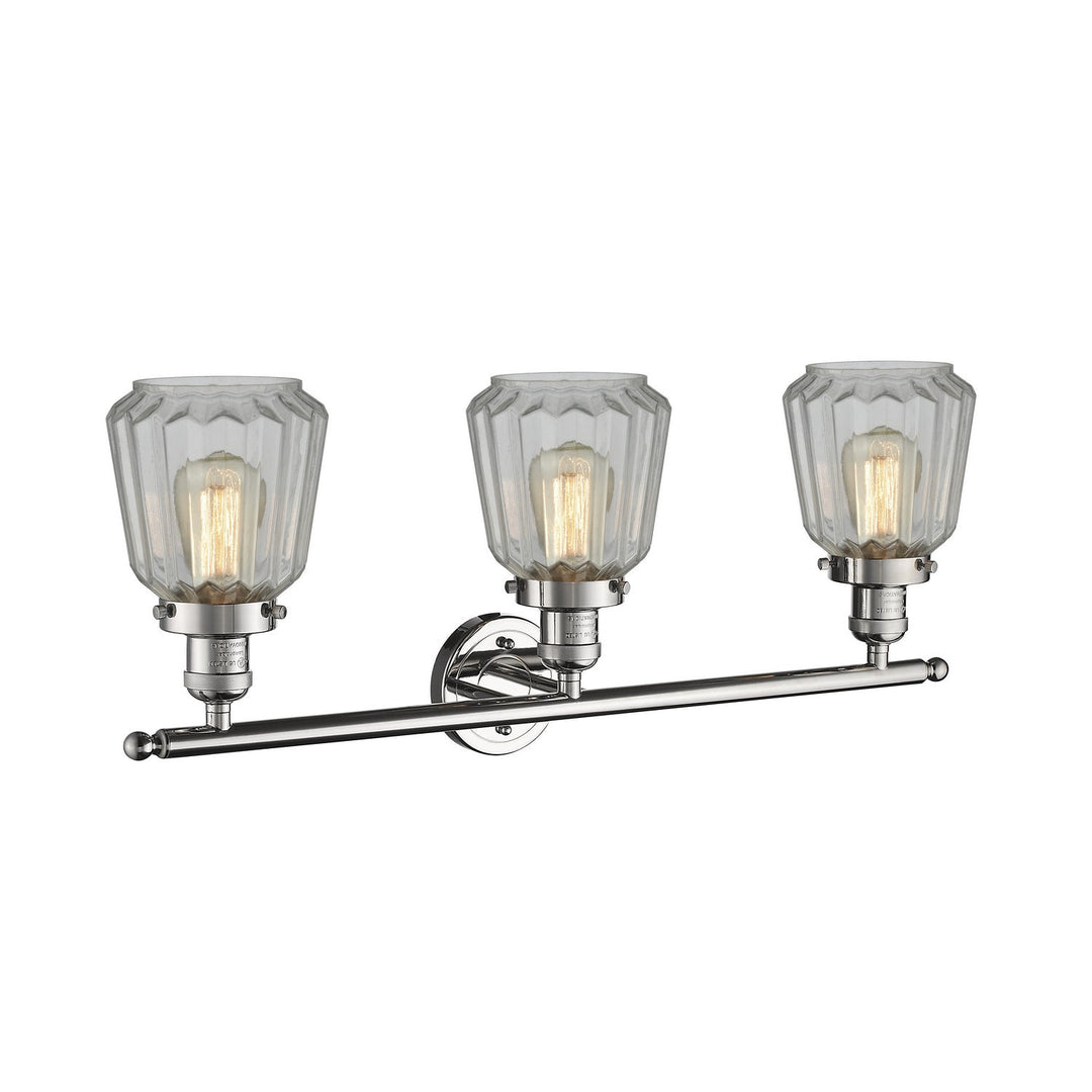 Innovations Franklin Restoration 205-PN-G142-LED Bath Vanity Light 30 in. wide - Polished Nickel