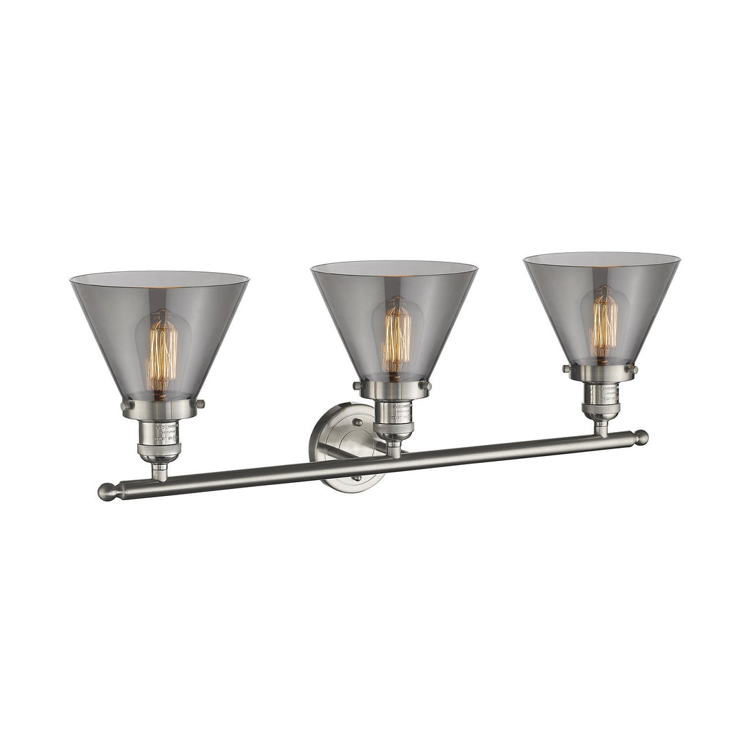 Innovations Franklin Restoration 205-SN-G43-LED Bath Vanity Light 32 in. wide - Brushed Satin Nickel