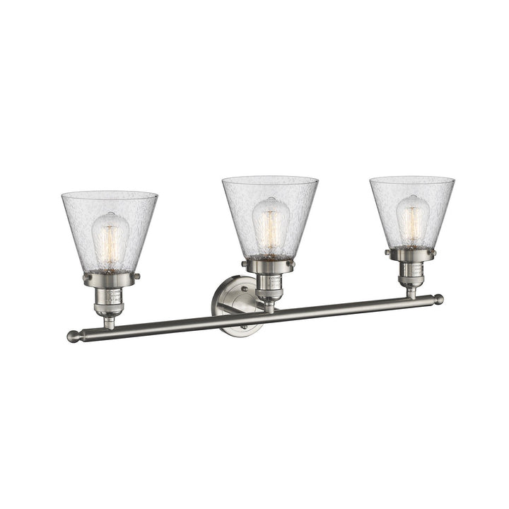 Innovations Franklin Restoration 205-SN-G64-LED Bath Vanity Light 30 in. wide - Brushed Satin Nickel