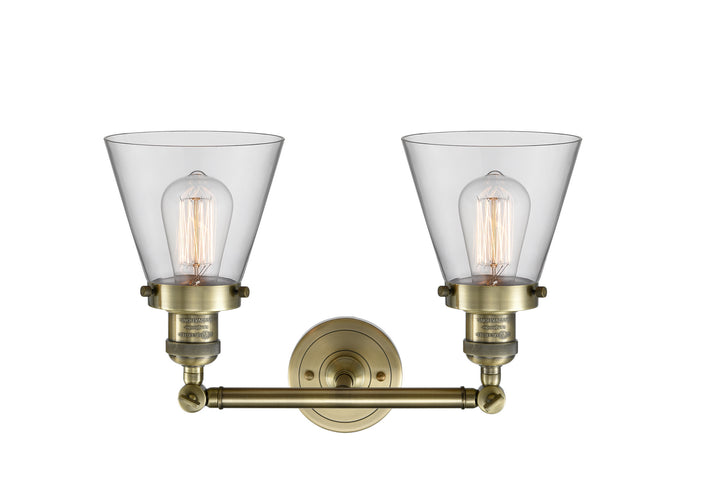 Innovations Franklin Restoration 208-AB-G62 Bath Vanity Light 16 in. wide - Antique Brass