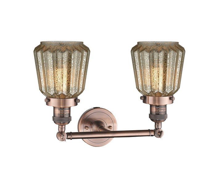 Innovations Franklin Restoration 208-AC-G146-LED Bath Vanity Light 16 in. wide - Antique Copper
