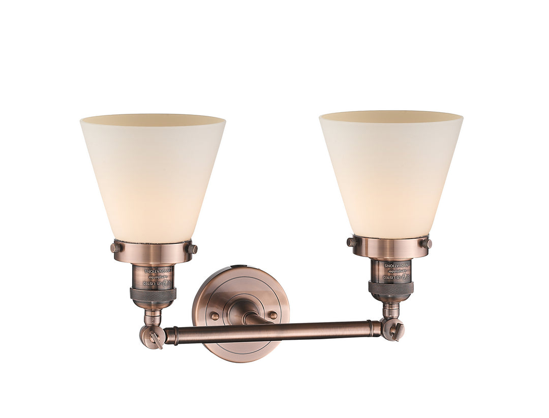 Innovations Franklin Restoration 208-AC-G61-LED Bath Vanity Light 16 in. wide - Antique Copper