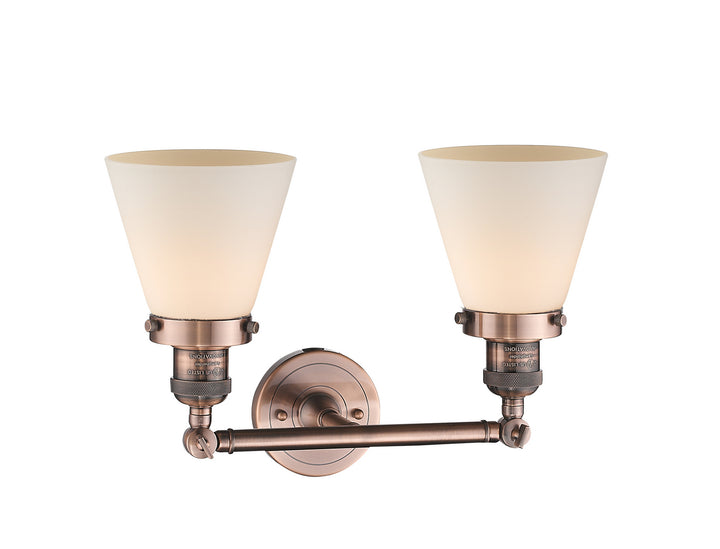 Innovations Franklin Restoration 208-AC-G61-LED Bath Vanity Light 16 in. wide - Antique Copper