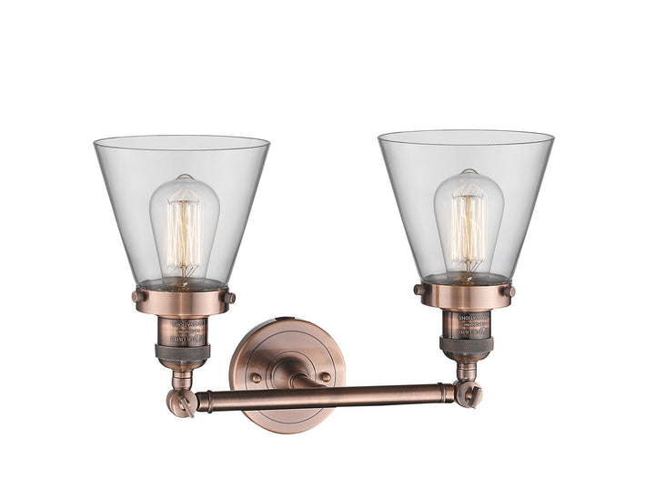 Innovations Franklin Restoration 208-AC-G62-LED Bath Vanity Light 16 in. wide - Antique Copper