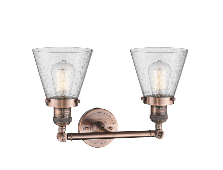 Innovations Franklin Restoration 208-AC-G64-LED Bath Vanity Light 16 in. wide - Antique Copper