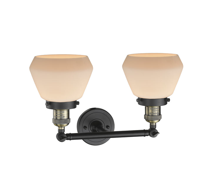 Innovations Franklin Restoration 208-BAB-G171 Bath Vanity Light 17 in. wide - Black Antique Brass