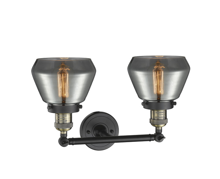 Innovations Franklin Restoration 208-BAB-G173-LED Bath Vanity Light 17 in. wide - Black Antique Brass