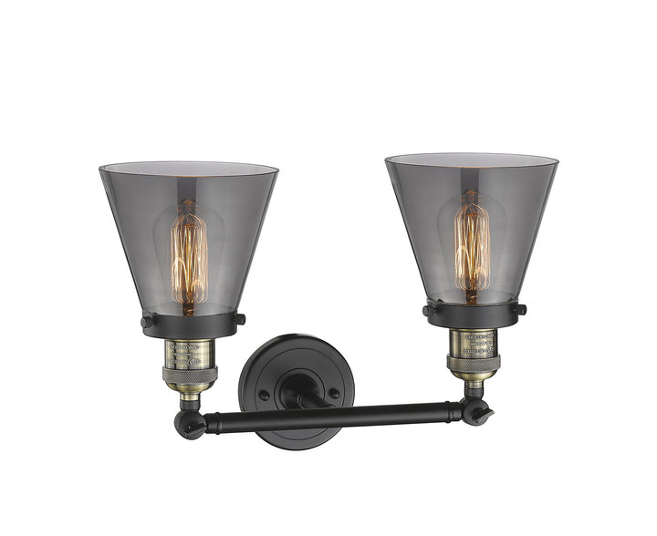 Innovations Franklin Restoration 208-BAB-G63 Bath Vanity Light 16 in. wide - Black Antique Brass