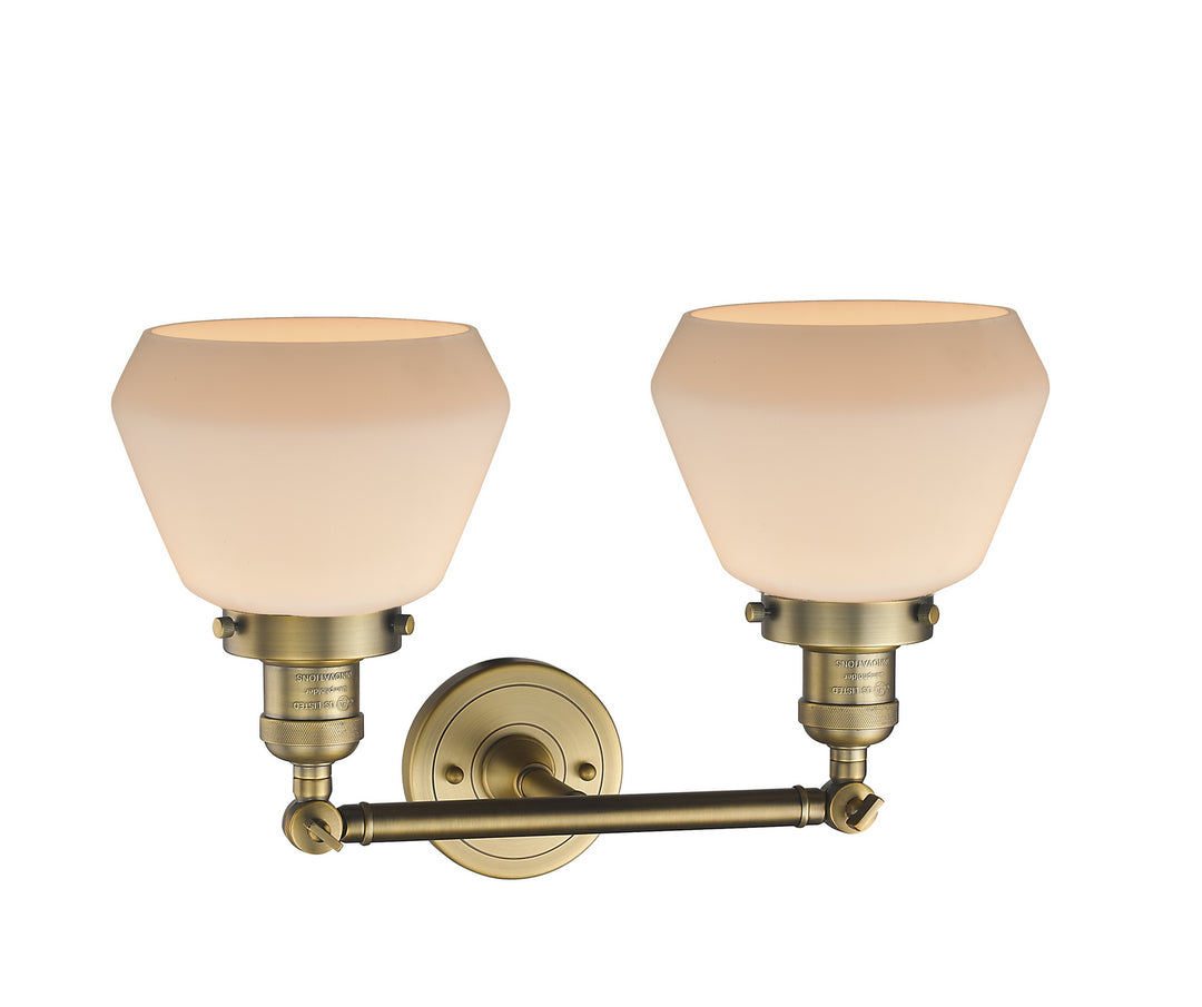 Innovations Franklin Restoration 208-BB-G171-LED Bath Vanity Light 17 in. wide - Brushed Brass