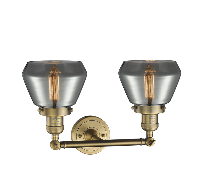 Innovations Franklin Restoration 208-BB-G173-LED Bath Vanity Light 17 in. wide - Brushed Brass